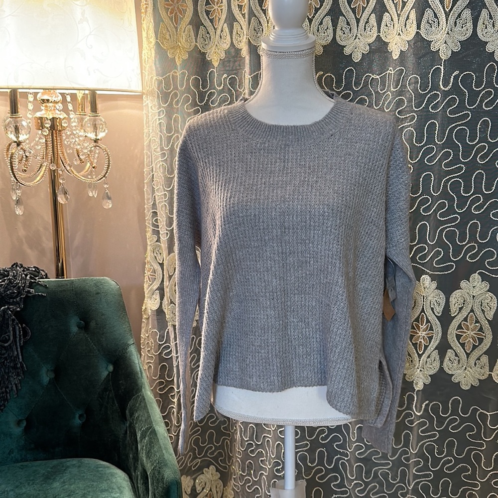 Rachel Roy Long sleeve Scoop-neck Sweater Top